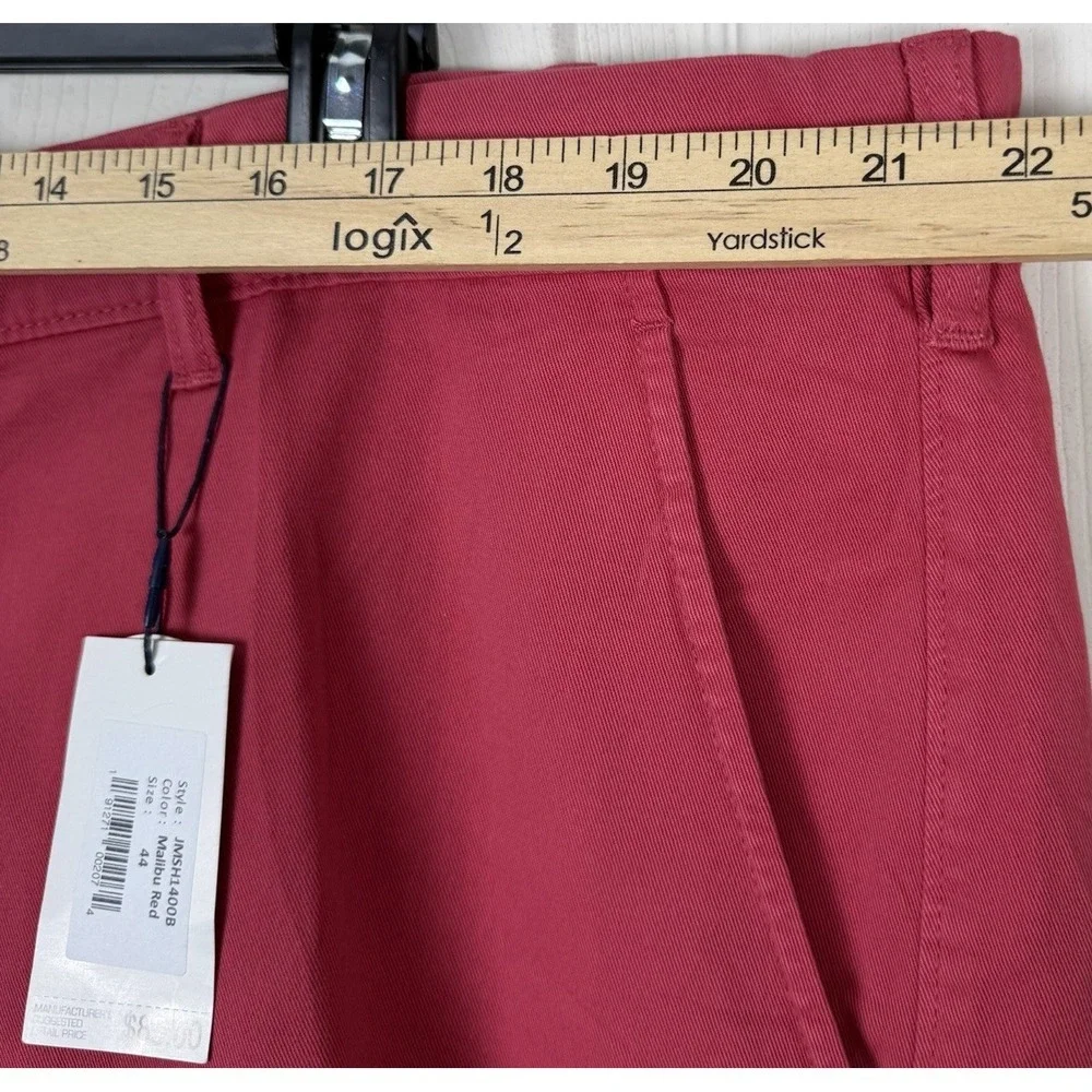 Johnnie-O Men's Neal Stretch Chino Shorts 44 Malibu Red Twill‎ Casual NWT